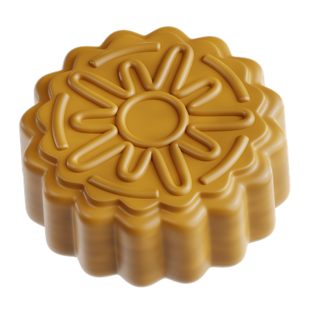 Mooncake  3D Icon