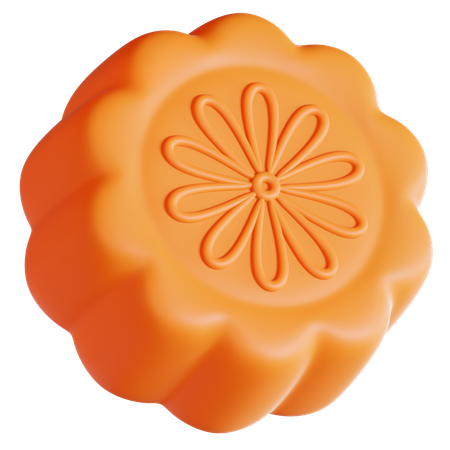 Mooncake  3D Icon