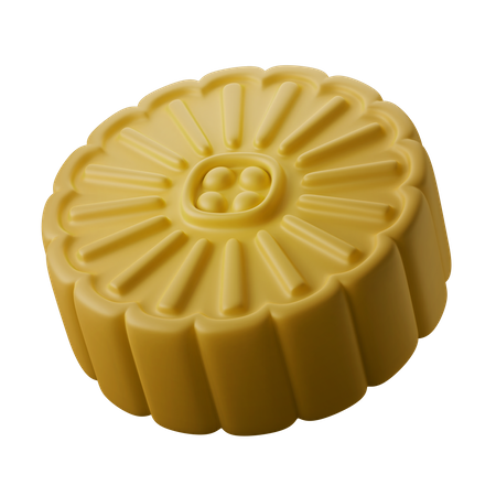 Mooncake  3D Icon