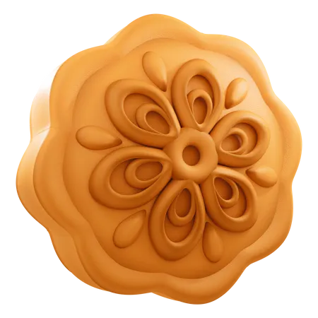 Mooncake 3D Icon