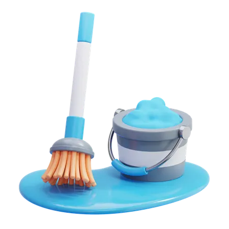 Mop  3D Icon