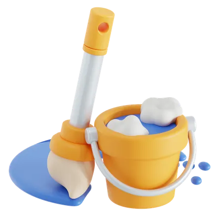 Mop tools  3D Icon