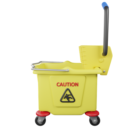 Mop Trolley  3D Icon