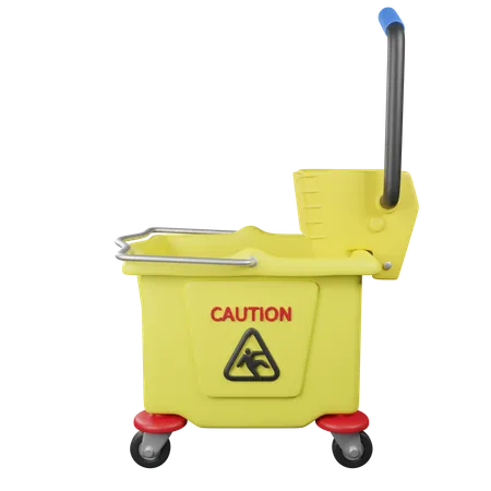 Mop Trolley  3D Icon