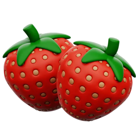 Morango  3D Icon