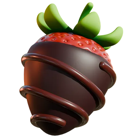 Chocolate de morango  3D Icon