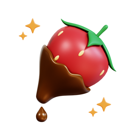 Chocolate morango  3D Icon