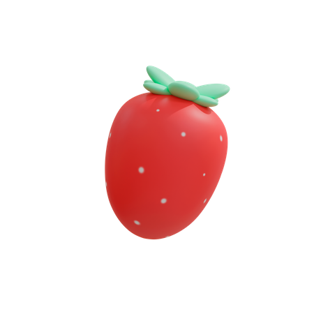Fruta Morango  3D Illustration