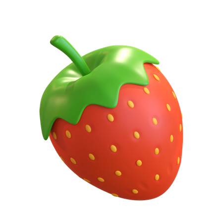 Fruta Morango  3D Illustration