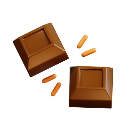 Morceau de chocolat  3D Icon