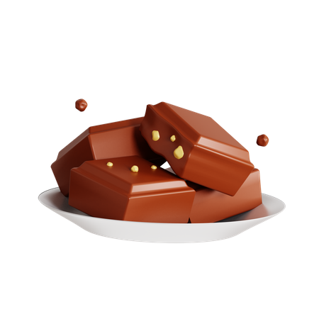Morceau de chocolat  3D Icon