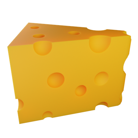 Morceau de fromage  3D Icon