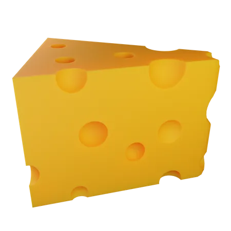 Morceau de fromage  3D Icon