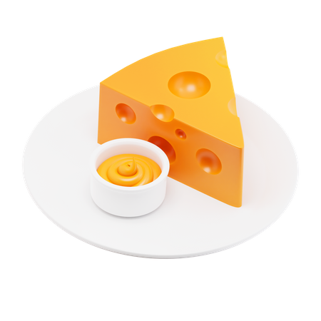 Morceau de fromage  3D Icon