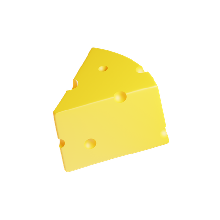 Morceau de fromage  3D Icon