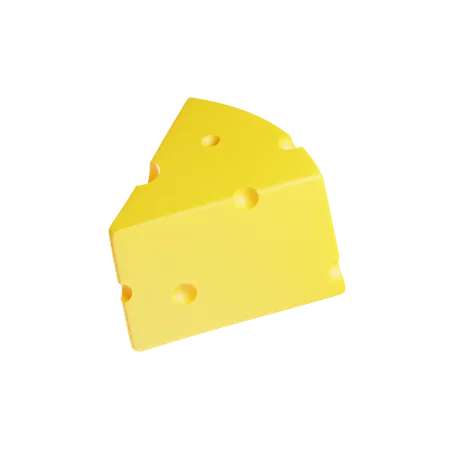 Morceau de fromage  3D Icon