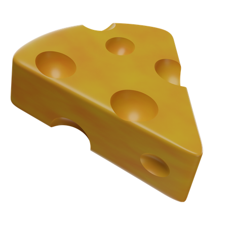 Morceau de fromage  3D Icon