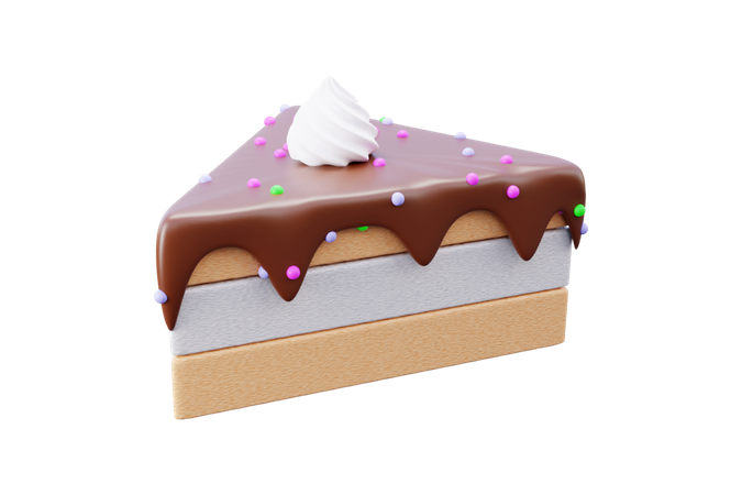 Morceau de gâteau  3D Icon