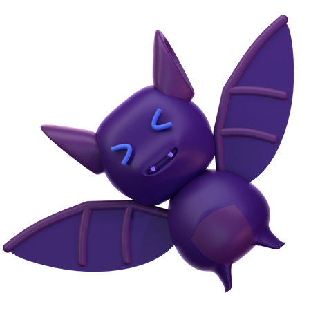 Morcego do dia das bruxas  3D Icon
