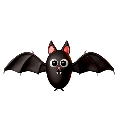 Morcego preto  3D Icon