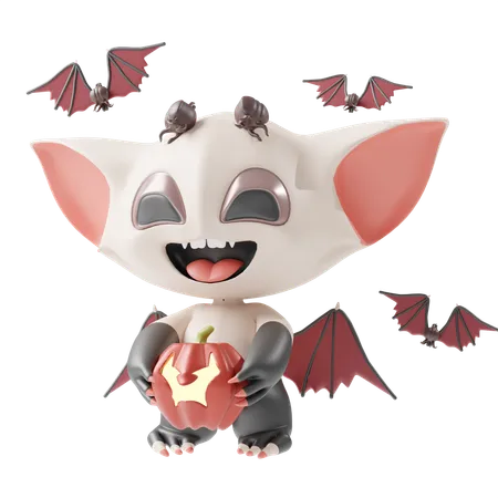 Morcego vampiro  3D Illustration