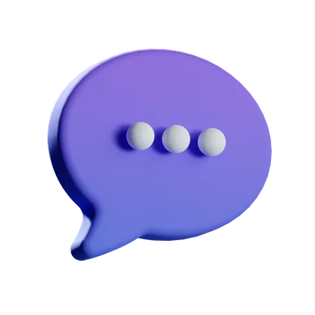 More Chat  3D Icon