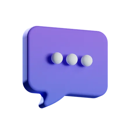 More Chat  3D Icon