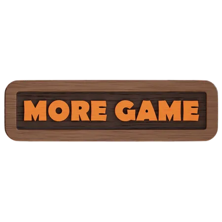 More Game Button  3D Icon