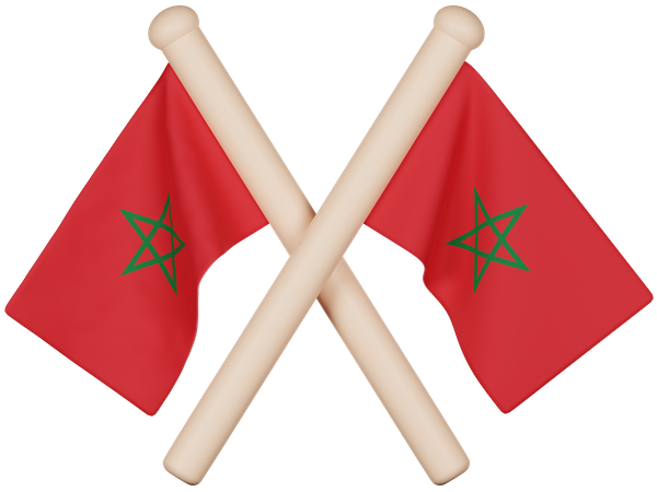 Morocco Flag  3D Icon