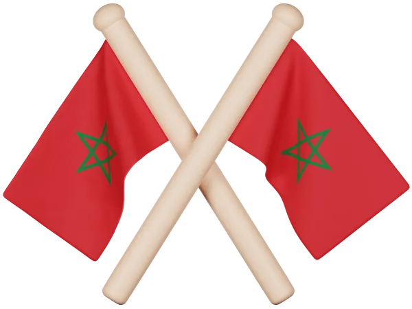 Morocco Flag  3D Icon