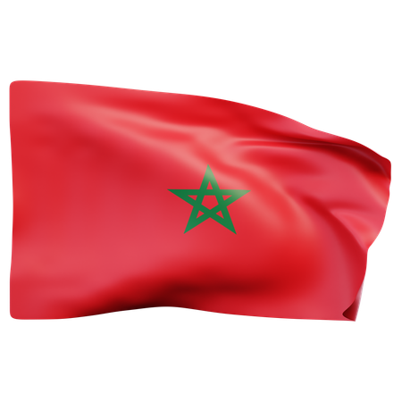 Morocco Flag  3D Icon