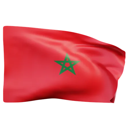 Morocco Flag  3D Icon