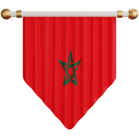 Morocco Flag  3D Icon