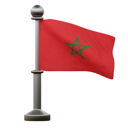 Morocco Flag  3D Icon