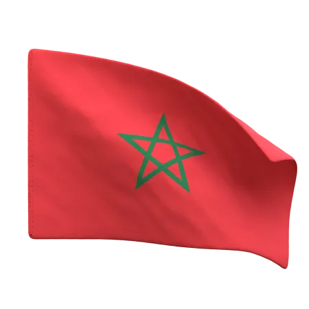 Morocco Flag  3D Icon
