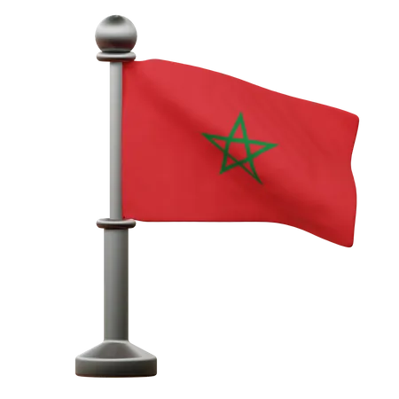 Morocco Flag  3D Icon