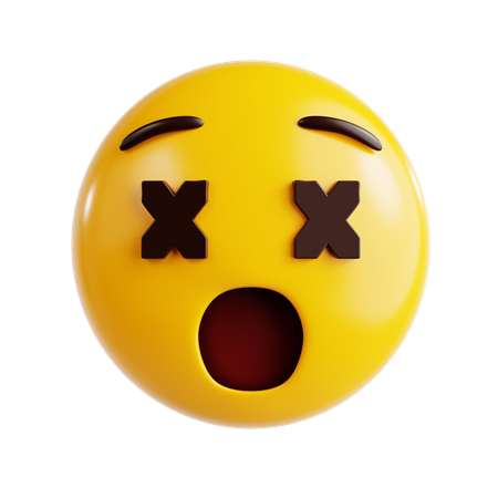 Emoji mort  3D Icon