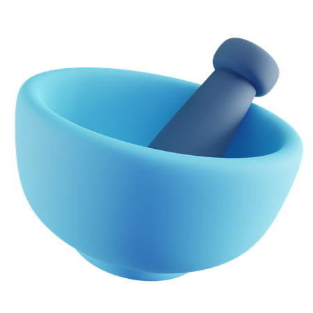 Mortar and Pestle  3D Icon