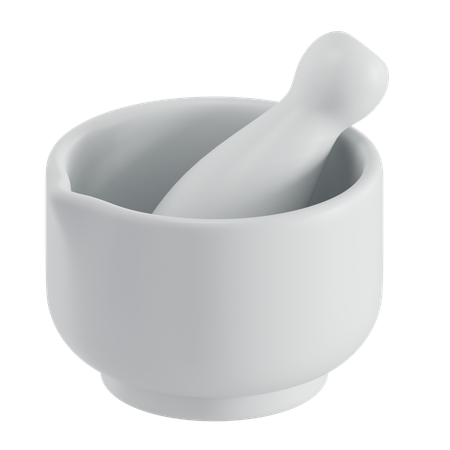 すり鉢とすりこぎ  3D Icon