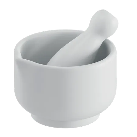 Mortar And Pestle 3D Icon