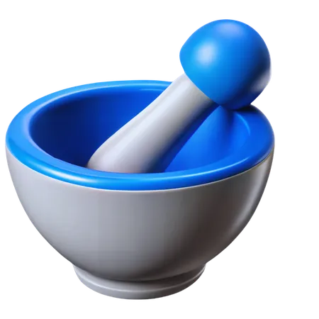 Mortar and Pestle  3D Icon