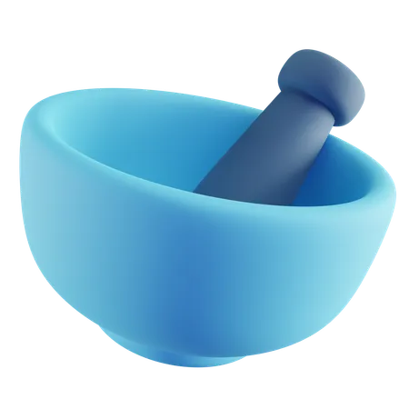 Mortar and Pestle  3D Icon