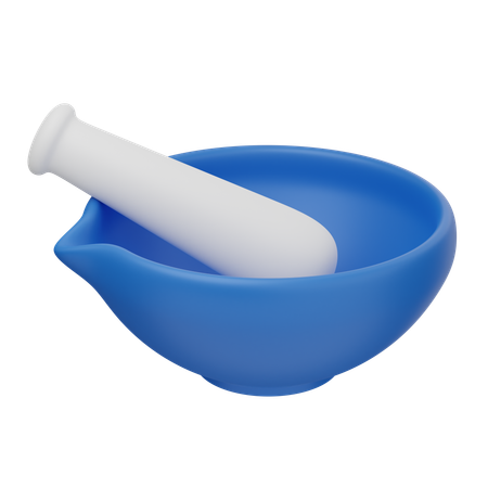 Mortar and Pestle  3D Icon