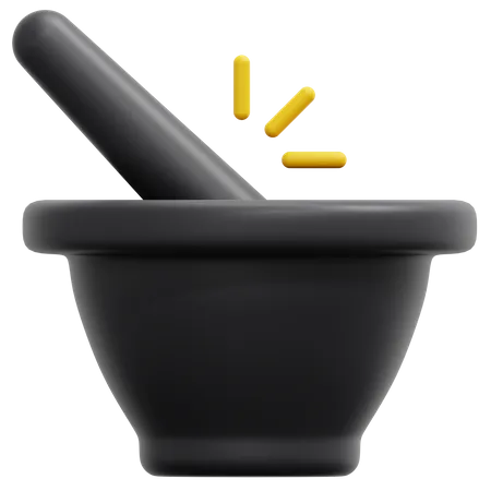 Mortar And Pestle  3D Icon