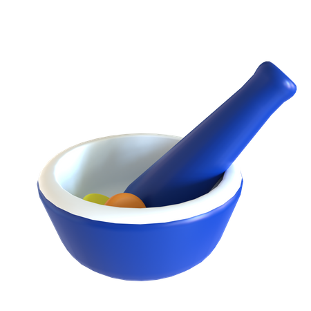 Mortar And Pestle  3D Icon