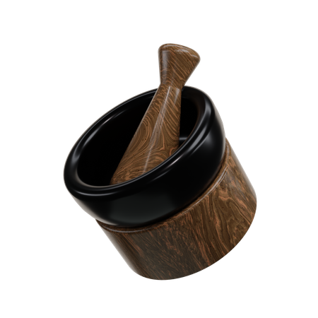 Mortar and Pestle  3D Icon