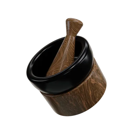 Mortar and Pestle  3D Icon