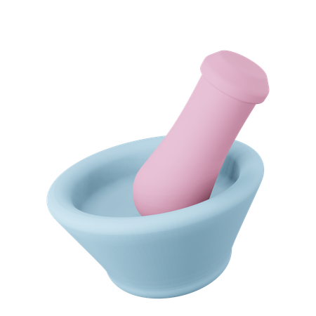 Mortar And Pestle  3D Icon