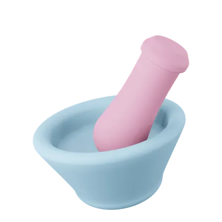 Mortar And Pestle  3D Icon