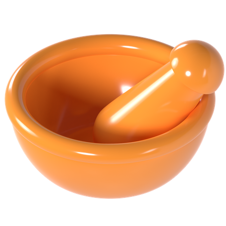 Mortar and Pestle  3D Icon